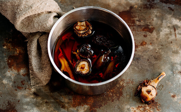 Switch up your brunch game with this hearty vegan ramen broth